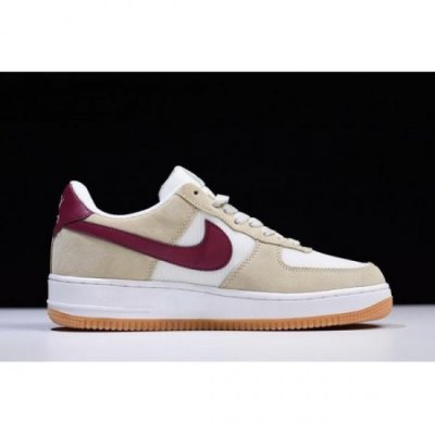 Nike Erkek Air Force 1 Low Suede Beyaz / Kırmızı Kaykay Ayakkabı Türkiye - 5X6OIQZB